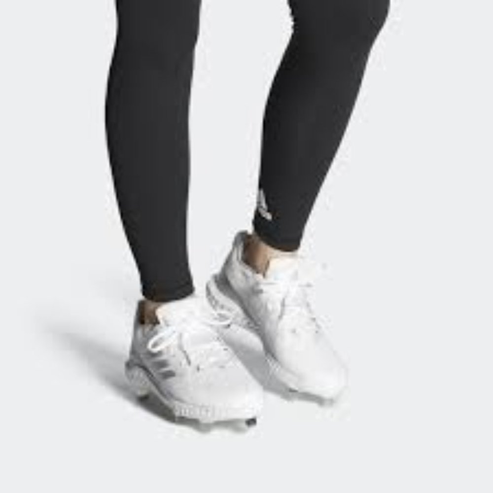 Adidas PureHustle 'White Silver Metallic' FV9038 size 8 womens